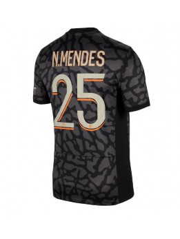 Paris Saint-Germain Nuno Mendes #25 Ausweichtrikot 2023-24 Kurzarm